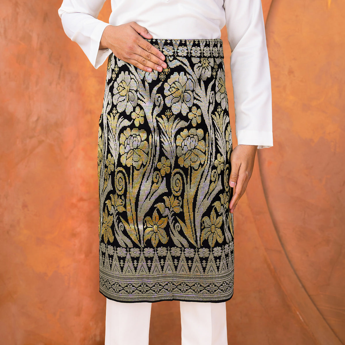 BLACK SILVER - GOLD | Royal Handmade (2.5 Meter)
