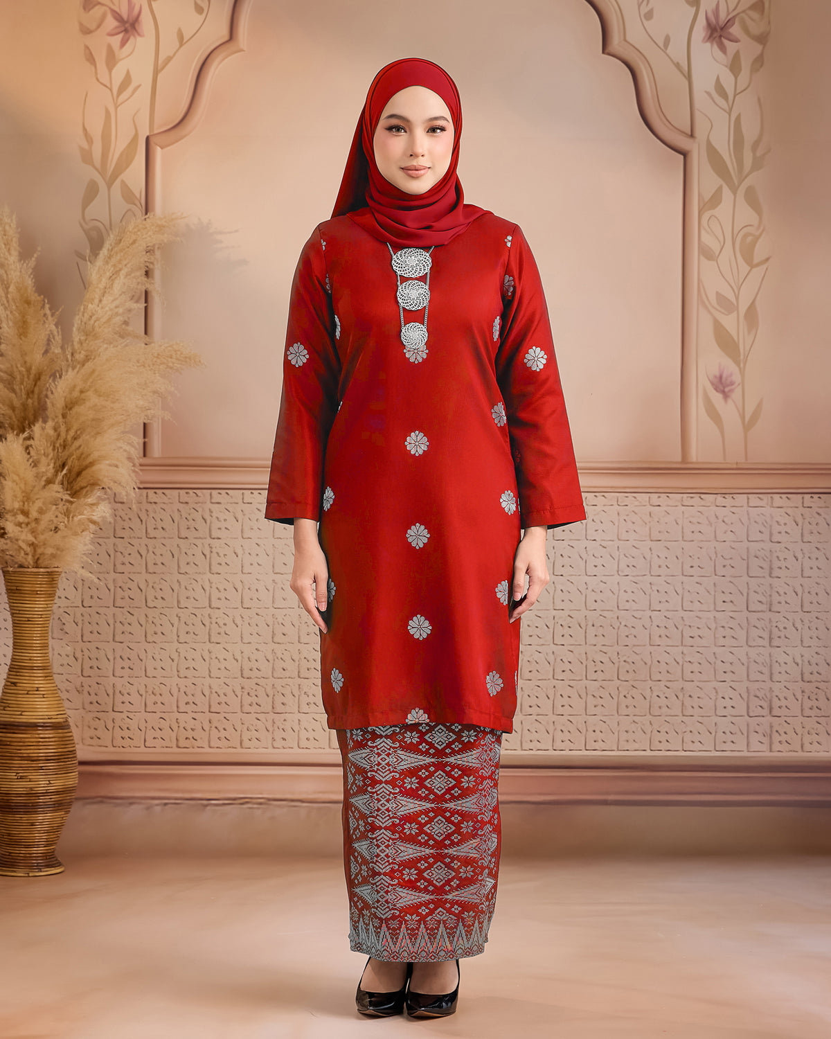 KURUNG LAYLA (MODEN) | RED CHILLI - SILVER