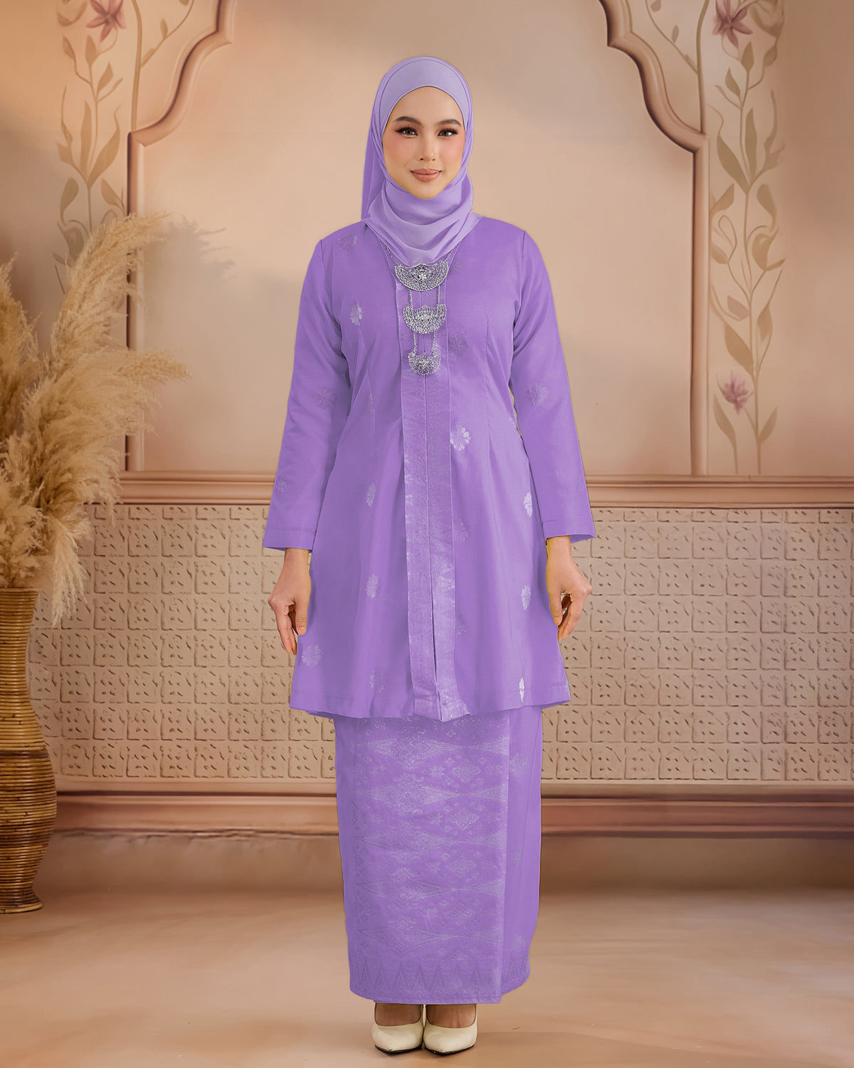 KURUNG ANGGUN (KEBAYA)| LAVENDAR - SILVER
