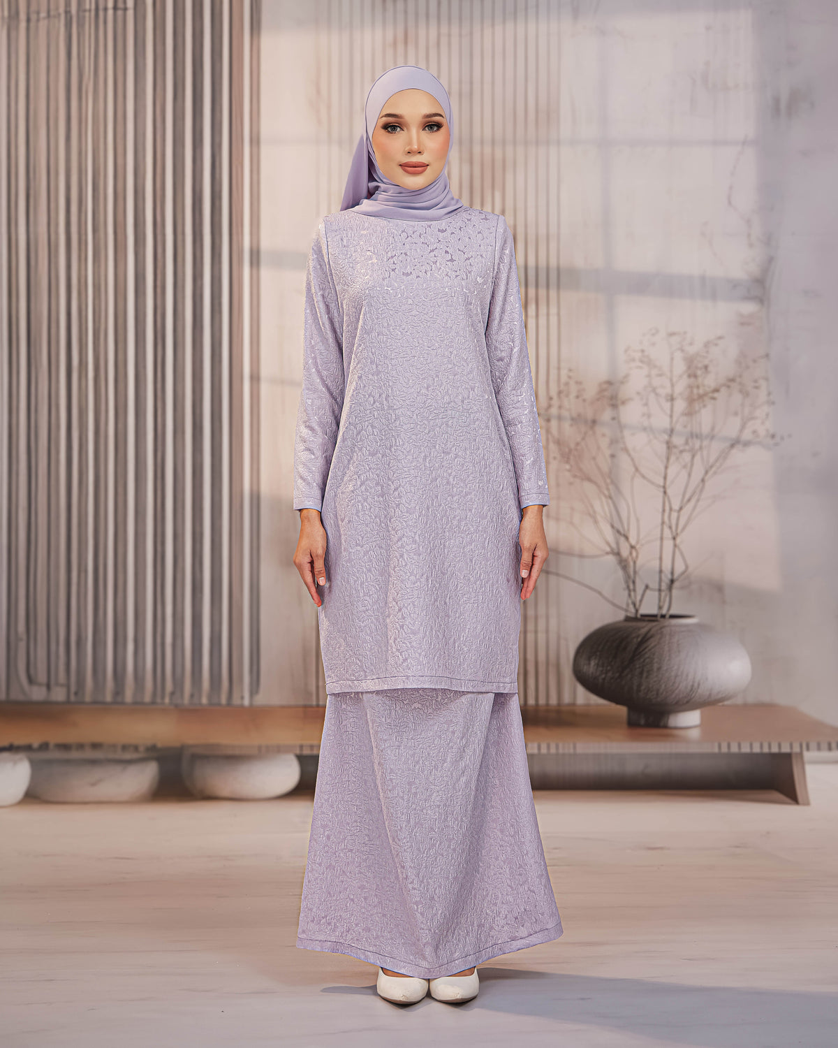 KURUNG ORKED (Moden) - Soft Purple | Soft Premium Brocade