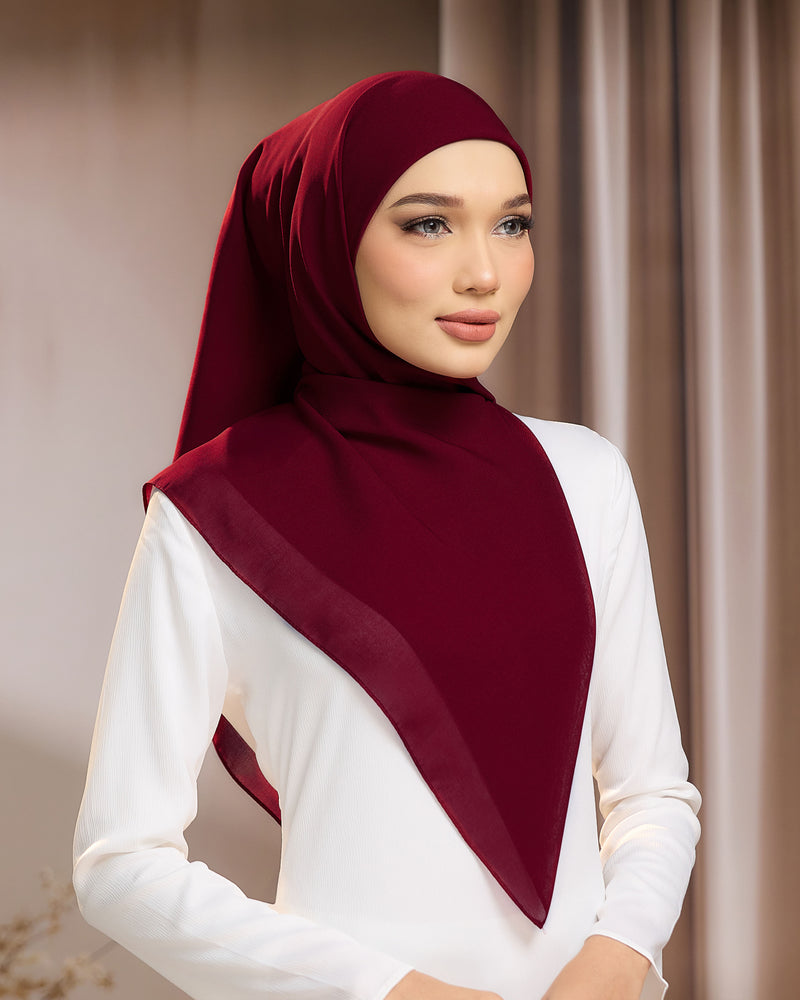 AYU BAWAL - MAROON | LIGHTWEIGHT SQUARE BAWAL