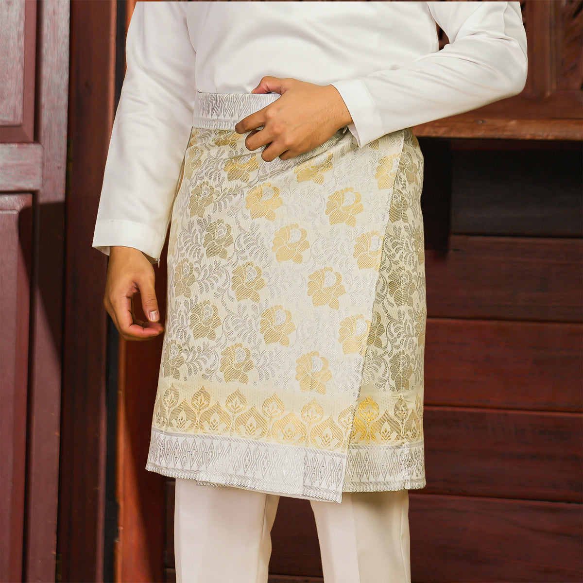 SAMPIN INSTANT ADIKARA (ADULT) - WHITE SILVER/GOLD (AK53)