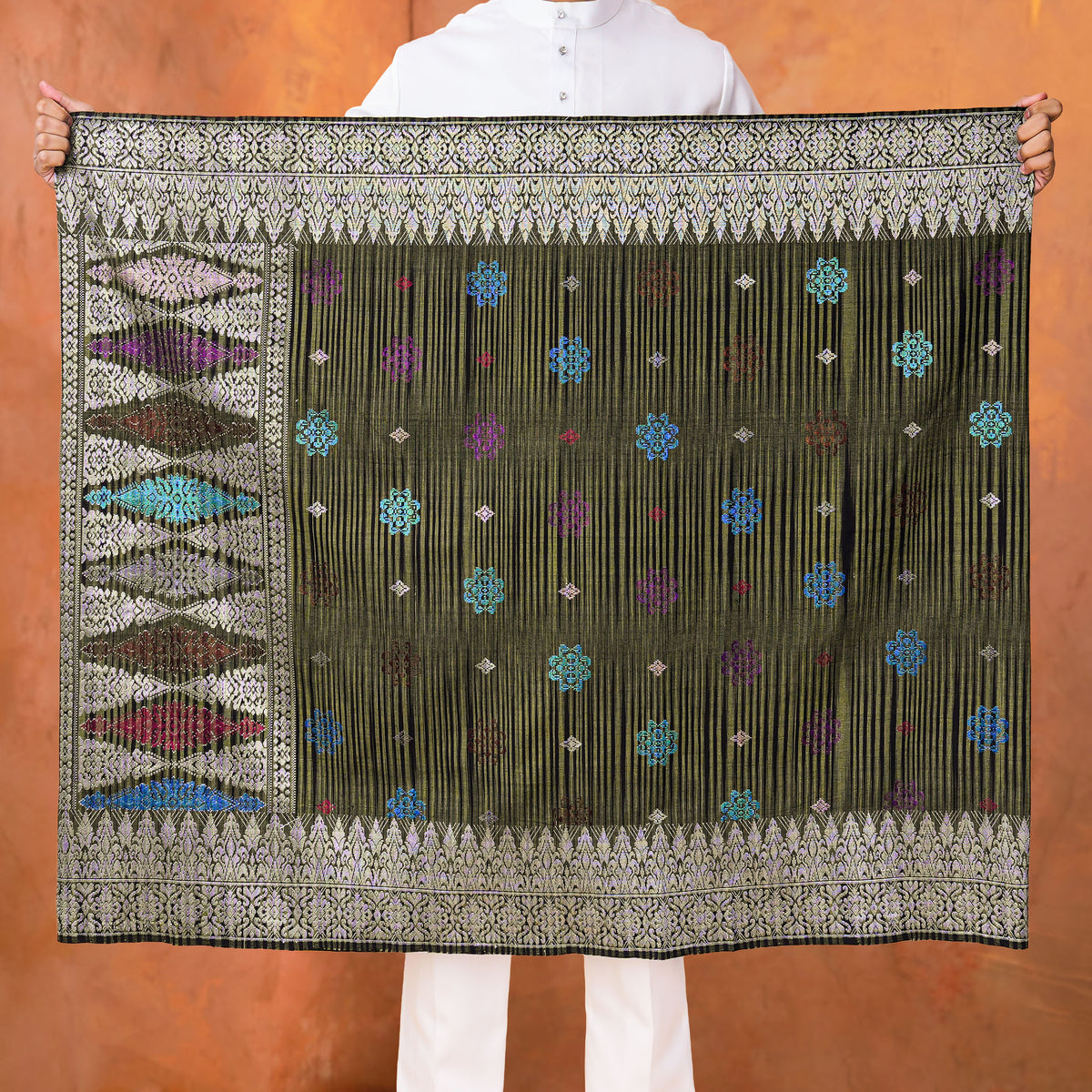 GREEN SILVER - MIX | Exclusive Handmade (2.5 Meter)