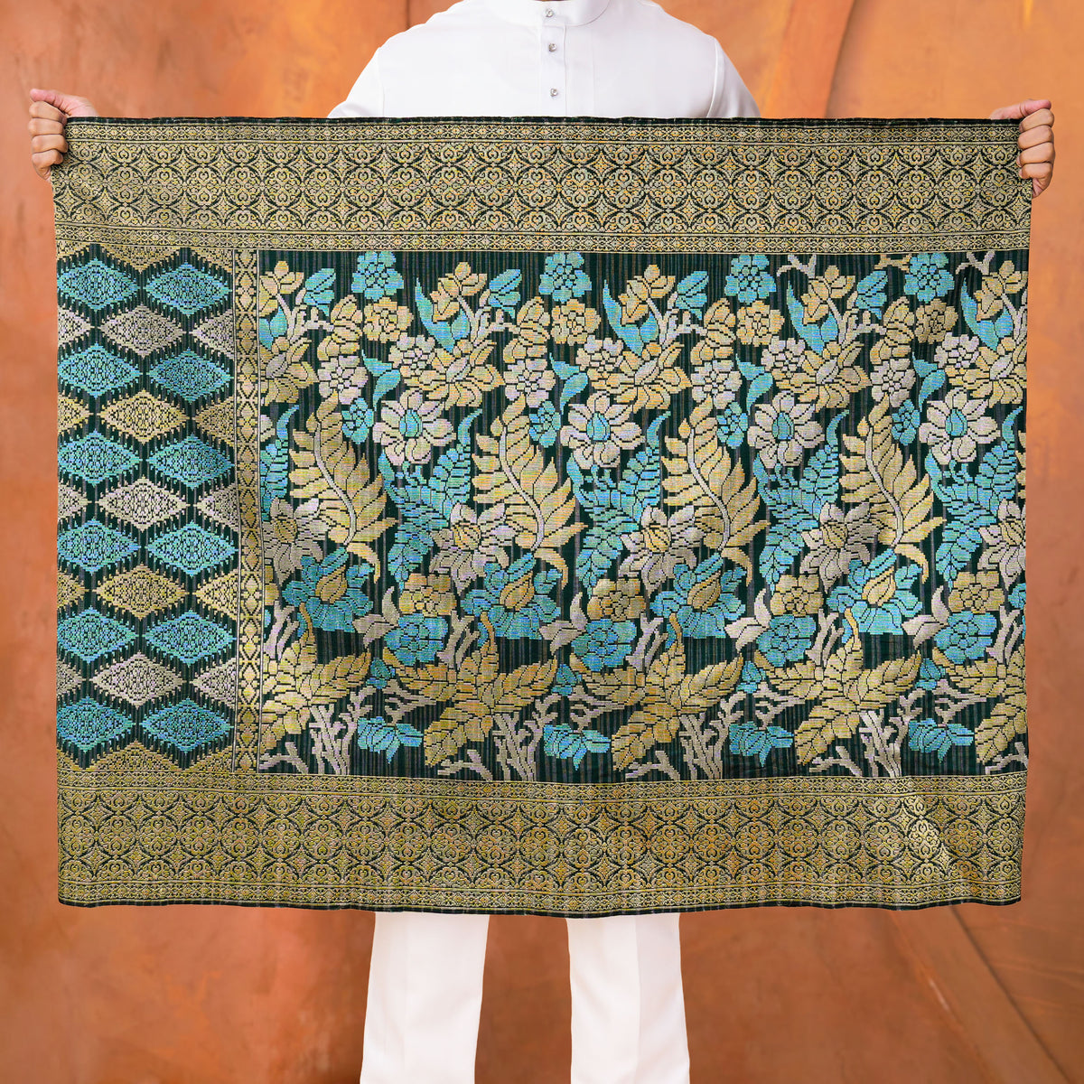 BLACK GOLD MIX - TURQUOISE | Royal Handmade (2.5 Meter)