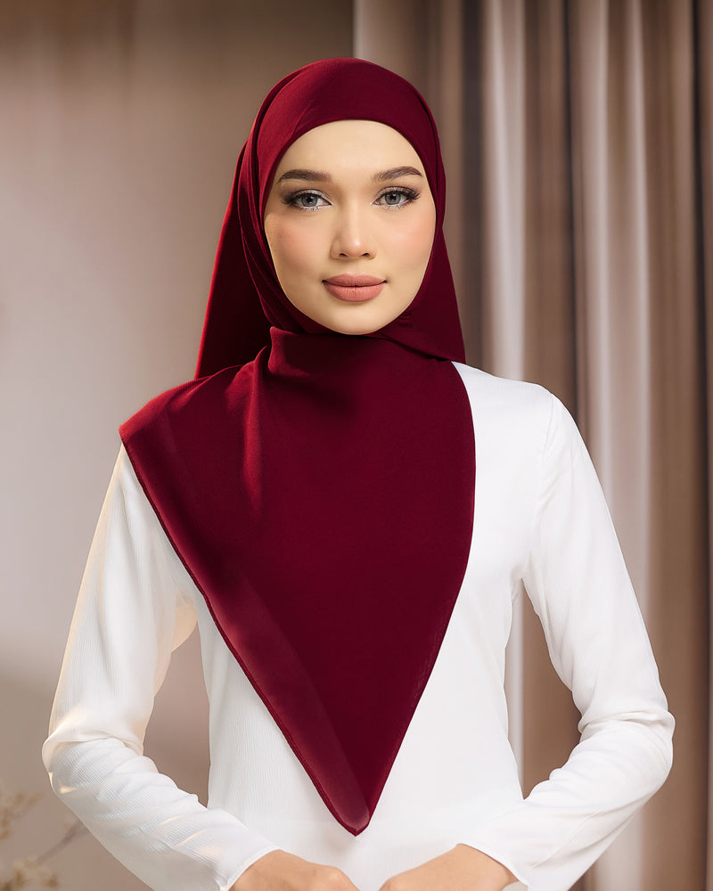 AYU BAWAL - MAROON | LIGHTWEIGHT SQUARE BAWAL