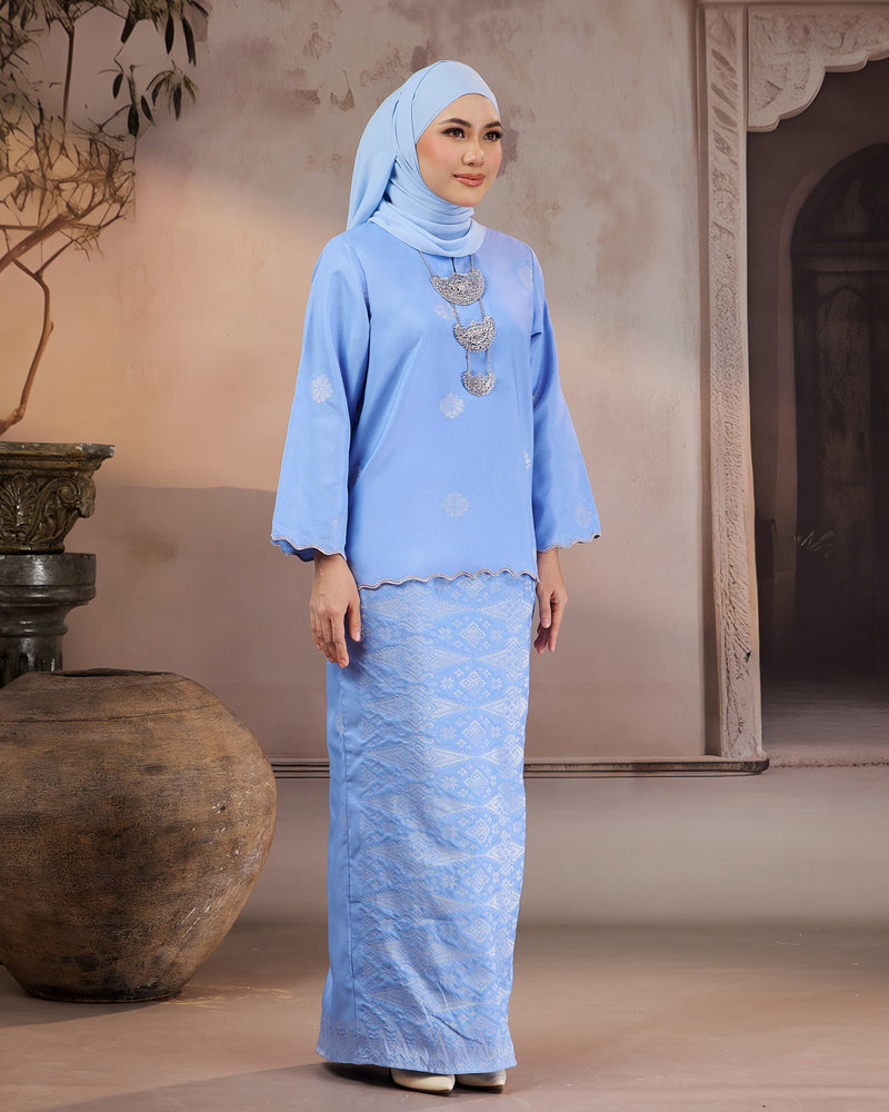 KURUNG RATNA (KEDAH SULAM) | BABY BLUE - SILVER