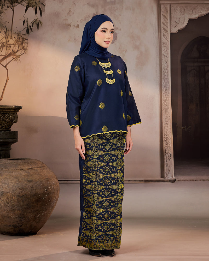 KURUNG RATNA (KEDAH SULAM) | NAVY BLUE - GOLD