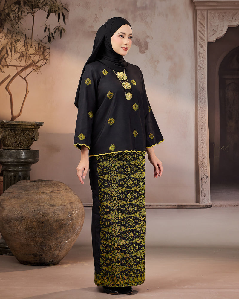 KURUNG RATNA (KEDAH SULAM) | BLACK - GOLD
