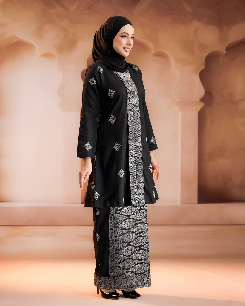 KURUNG NILAMSARI (KEBAYA) RTW | BLACK SILVER