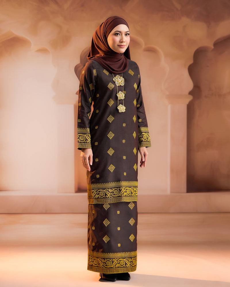 KURUNG PURNAMA (MODEN) RTW | RICH BROWN GOLD