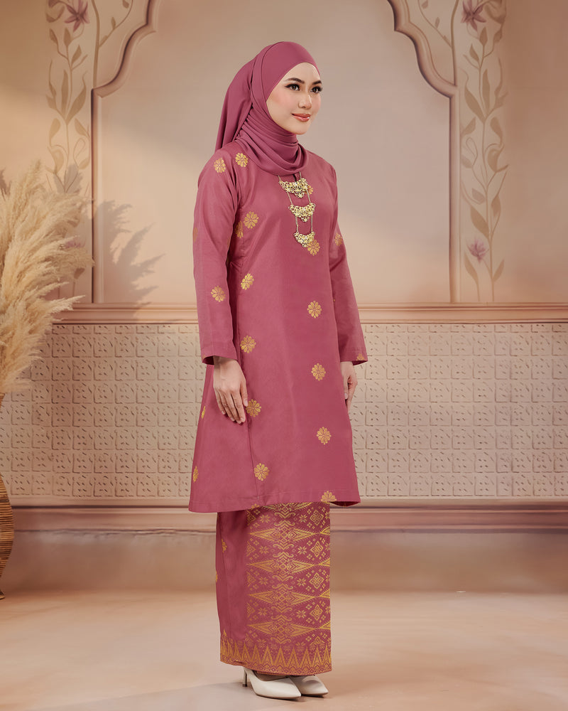 KURUNG SURAYA (PESAK GANTUNG) | DUSTY PINK - GOLD