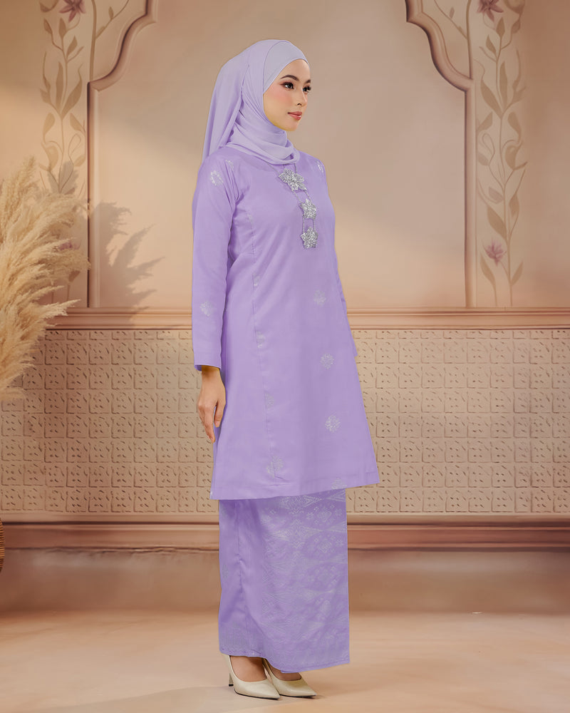 KURUNG SURAYA(PESAK GANTUNG) | SOFT LILAC - SILVER