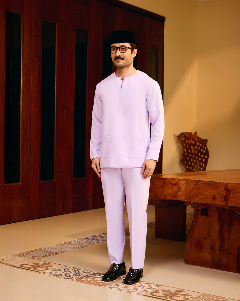 BAJU MELAYU PUTRA (TELUK BELANGA) - LILAC (Baju Melayu ONLY)