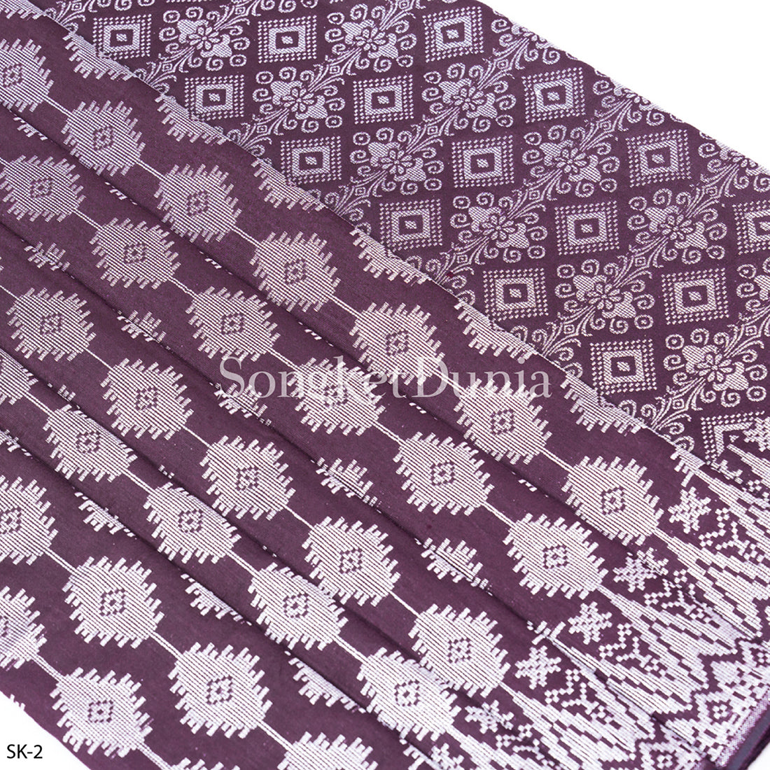 MAROON - SILVER (SK-2) - SEROJA