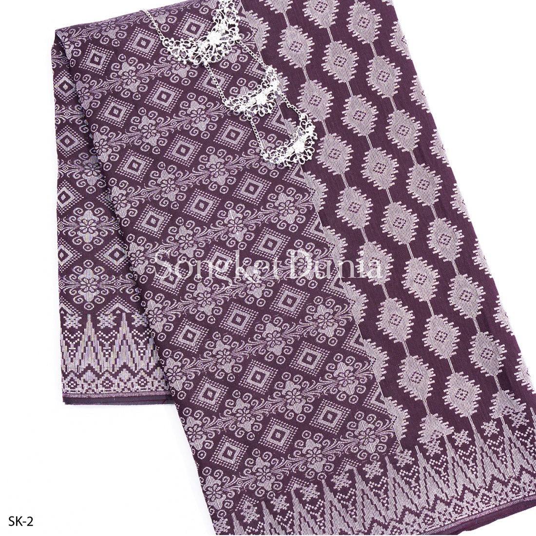 MAROON - SILVER (SK-2) - SEROJA