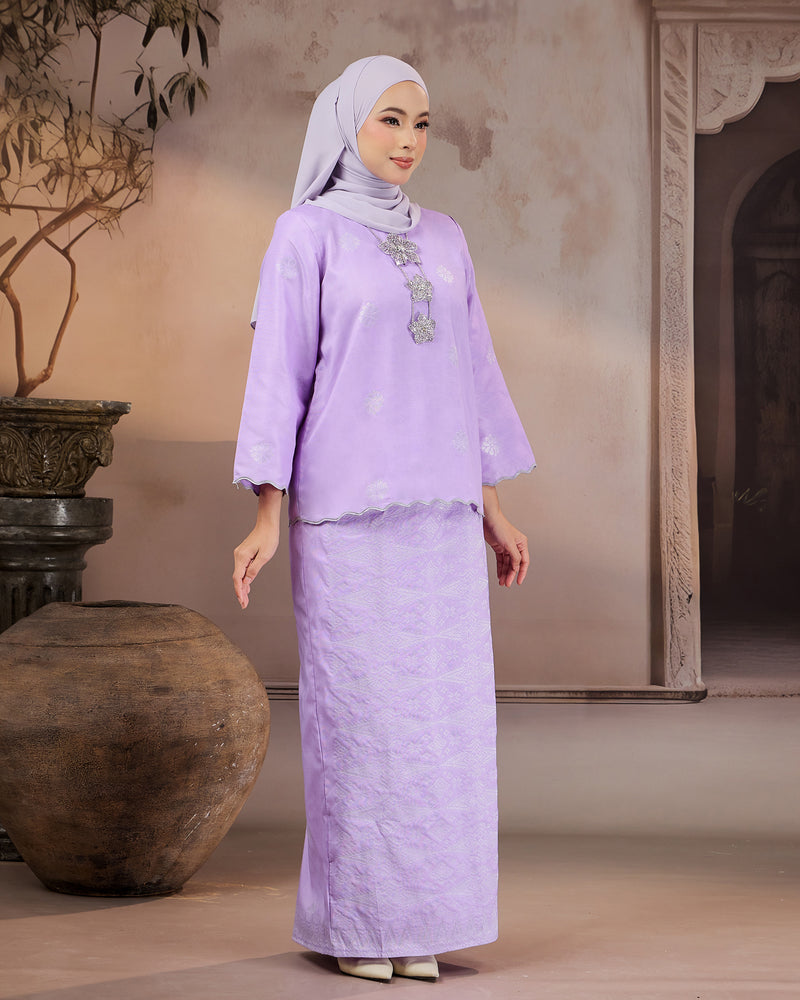 KURUNG RATNA (KEDAH SULAM) | SOFT LILAC - SILVER