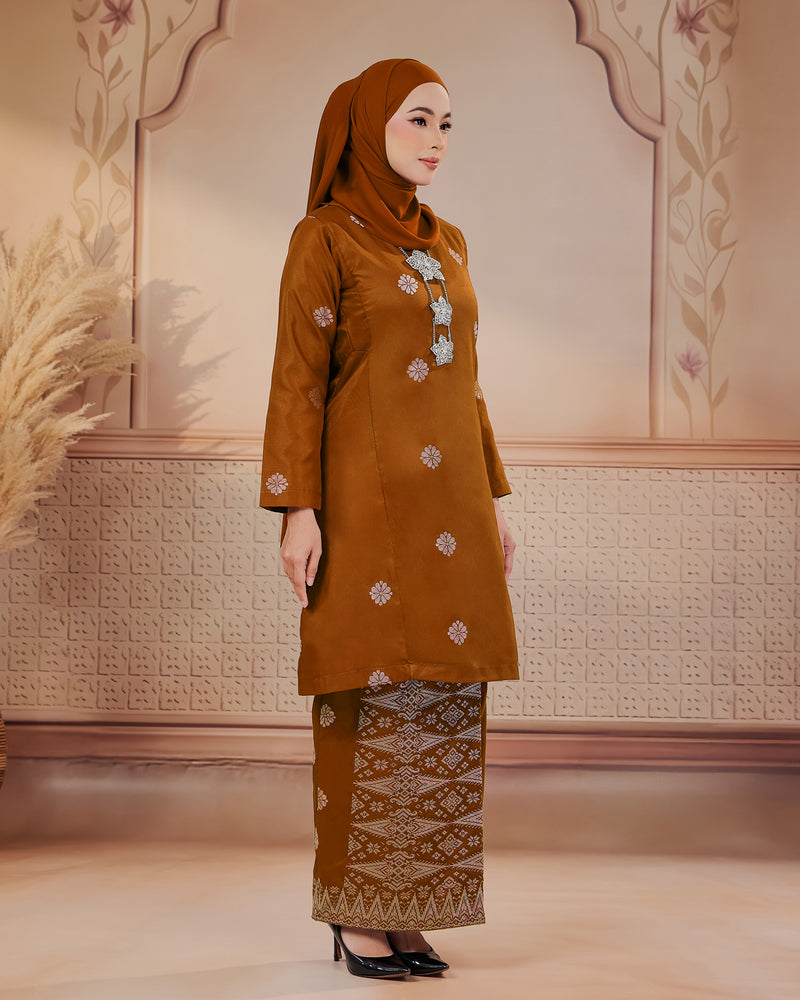 KURUNG SURAYA (PESAK GANTUNG) | BRICK ORANGE - SILVER