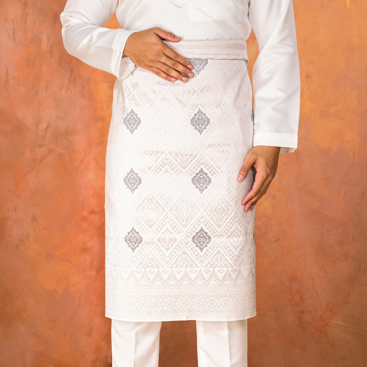 OFF WHITE SILVER - GREY | Dato' Handmade (DT145)