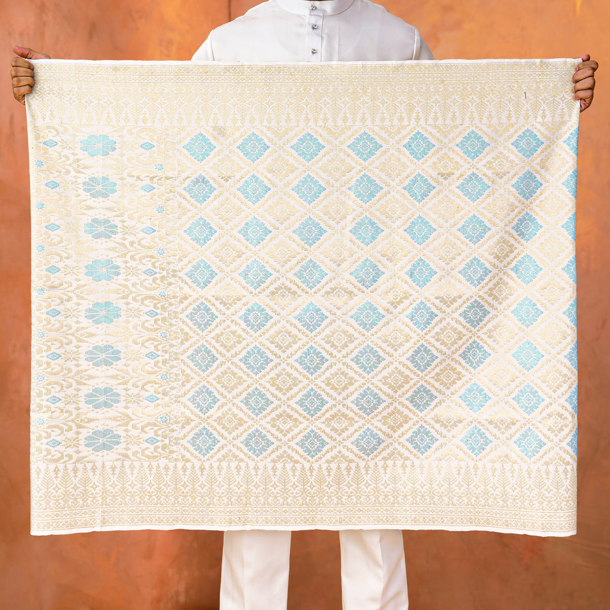 OFF WHITE GOLD - BLUE | Dato' Handmade