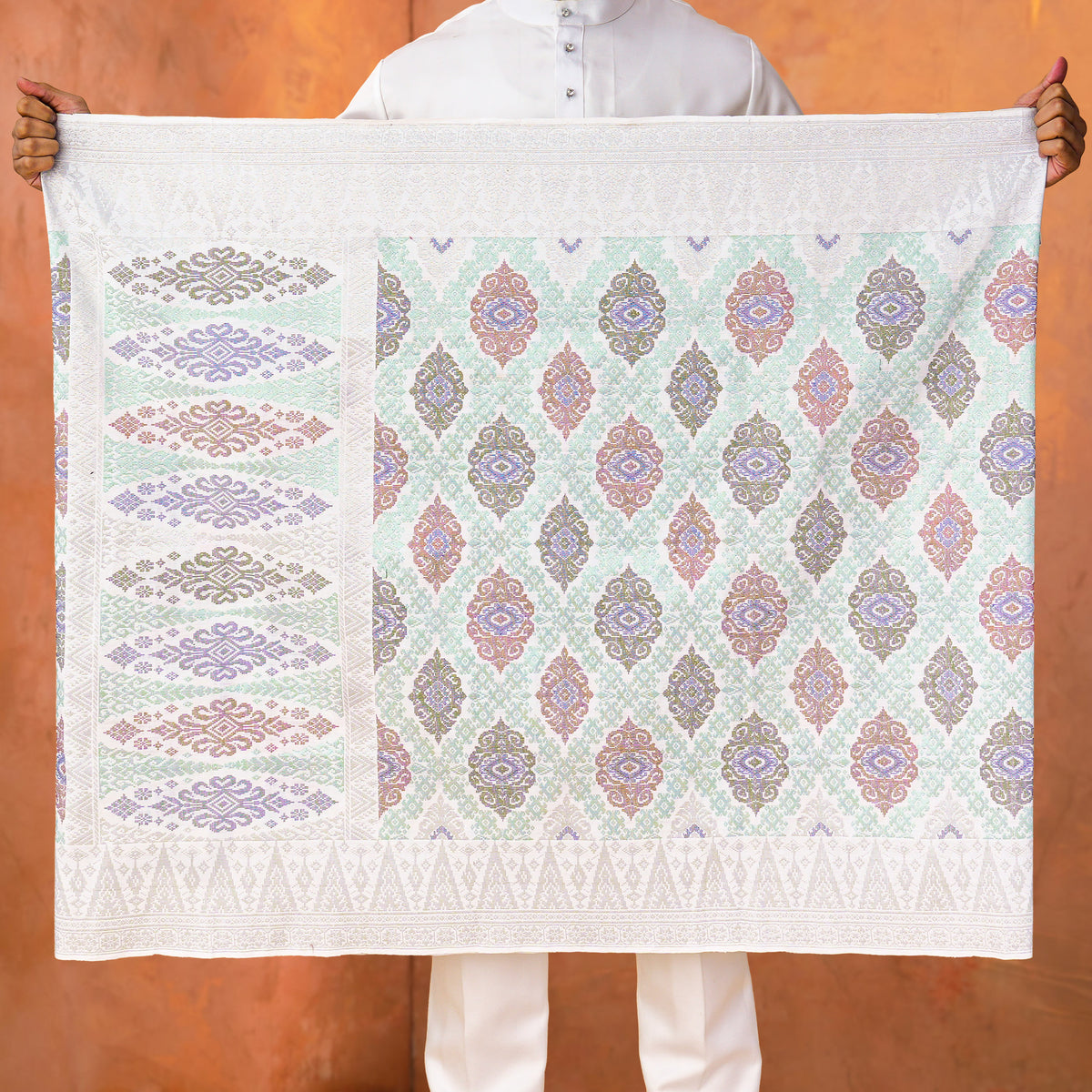 DUSTY GREEN - SILVER MIX | Royal Handmade