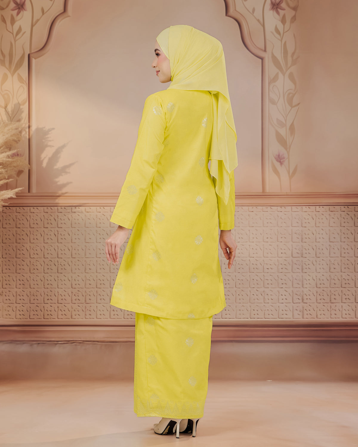 KURUNG SURAYA(PESAK GANTUNG) | ROYAL YELLOW - SILVER