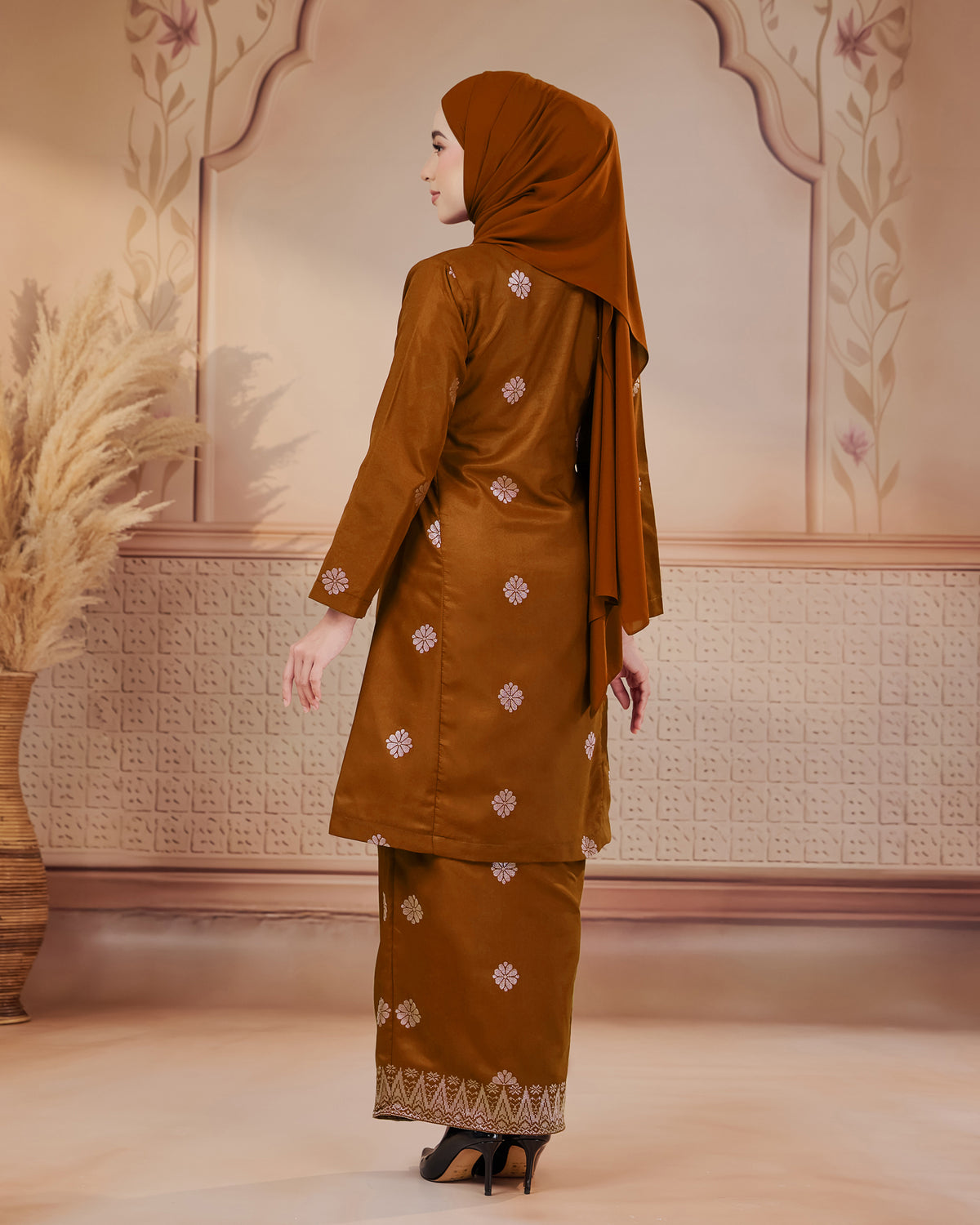 KURUNG SURAYA (PESAK GANTUNG) | BRICK ORANGE - SILVER