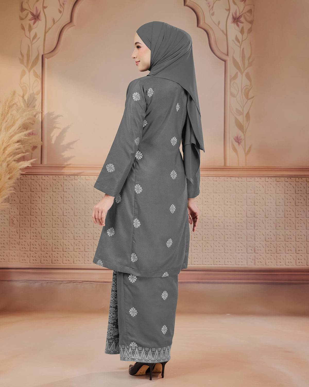 KURUNG SURAYA (PESAK GANTUNG) | GREY - SILVER