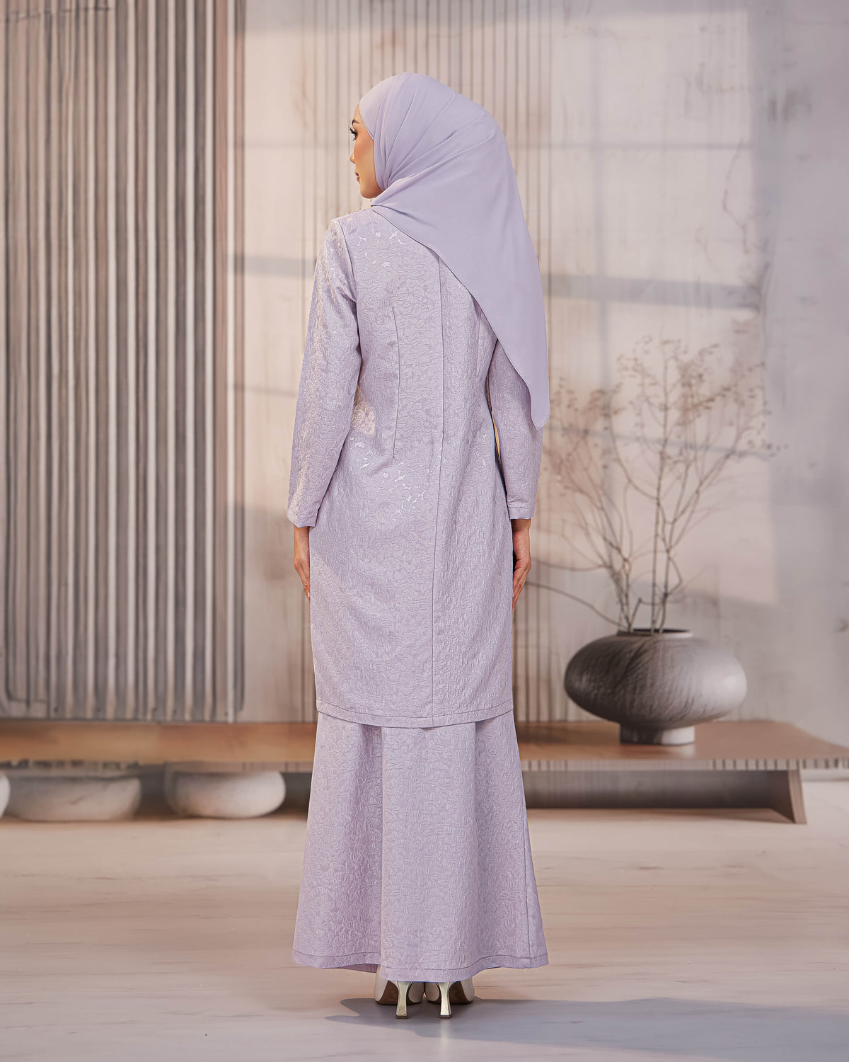 KURUNG ORKED (Moden) - Soft Purple | Soft Premium Brocade