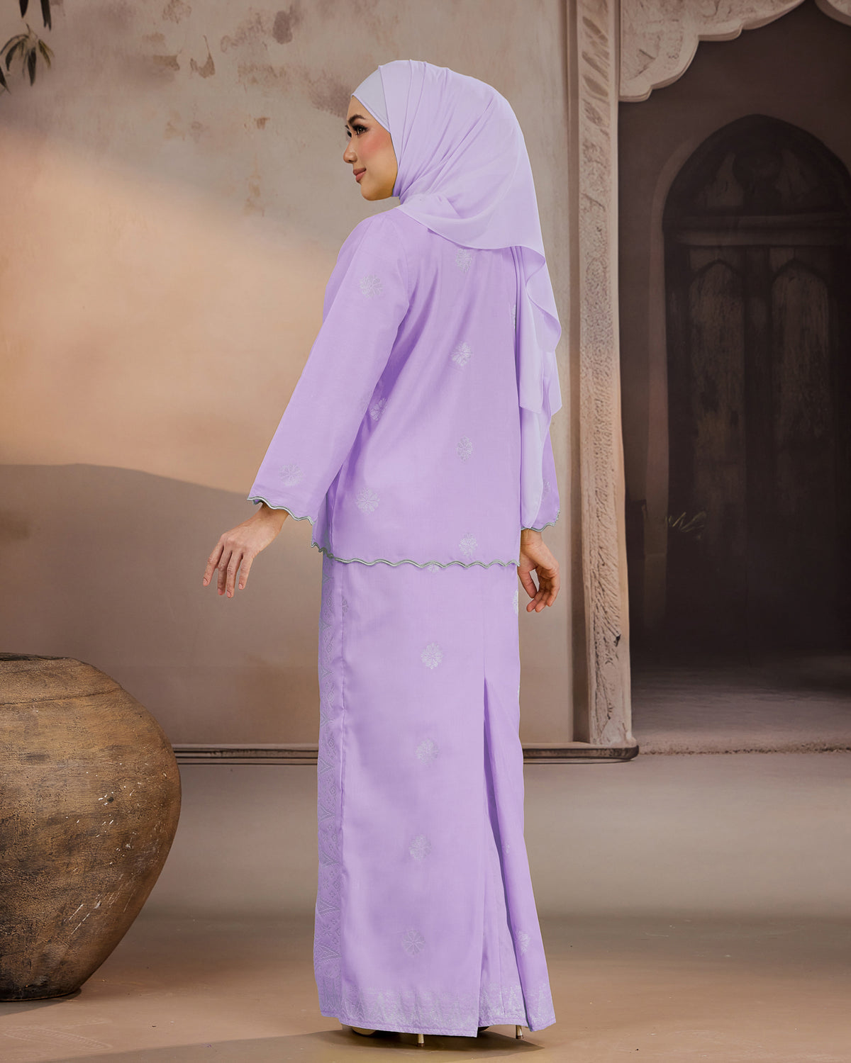 KURUNG RATNA (KEDAH SULAM) | SOFT LILAC - SILVER