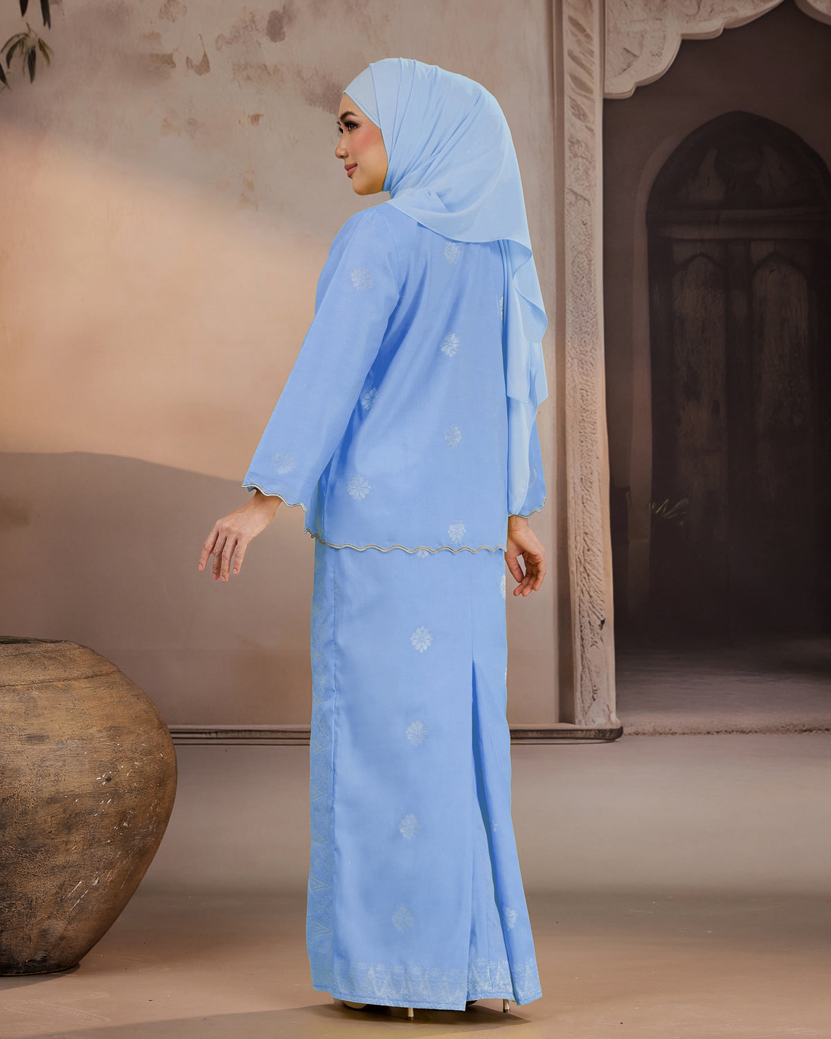 KURUNG RATNA (KEDAH SULAM) | BABY BLUE - SILVER