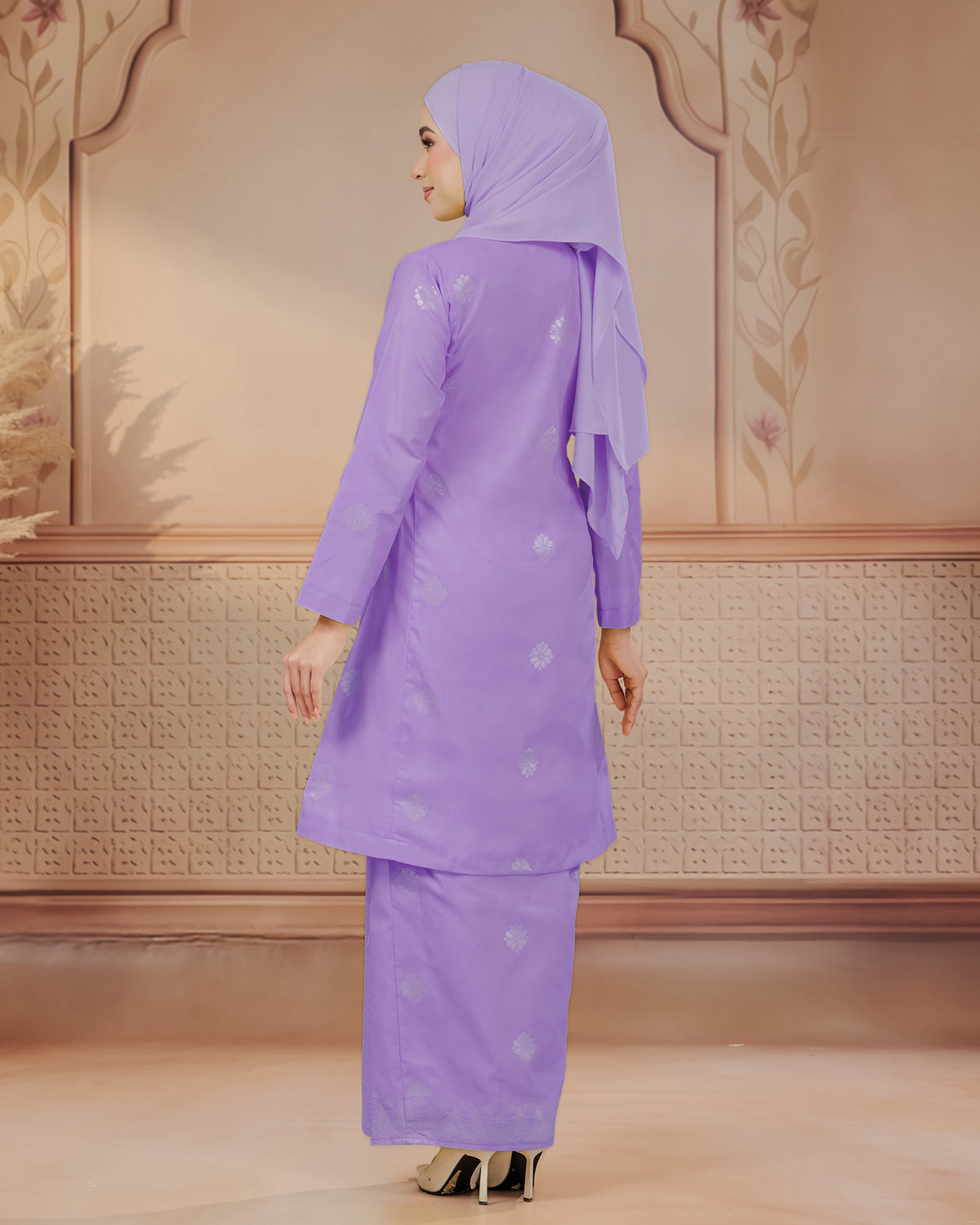 KURUNG SURAYA (PESAK GANTUNG) | LAVENDAR - SILVER