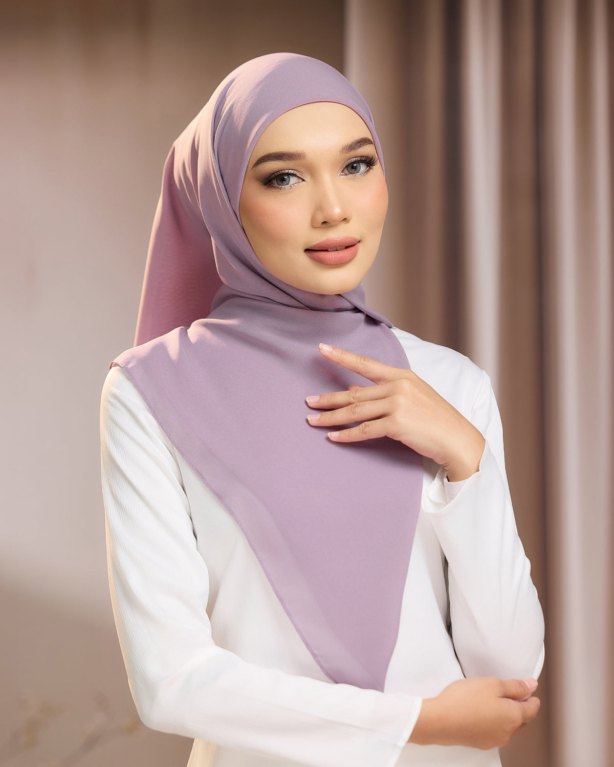 AYU BAWAL - DUSTY PURPLE | LIGHTWEIGHT SQUARE BAWAL