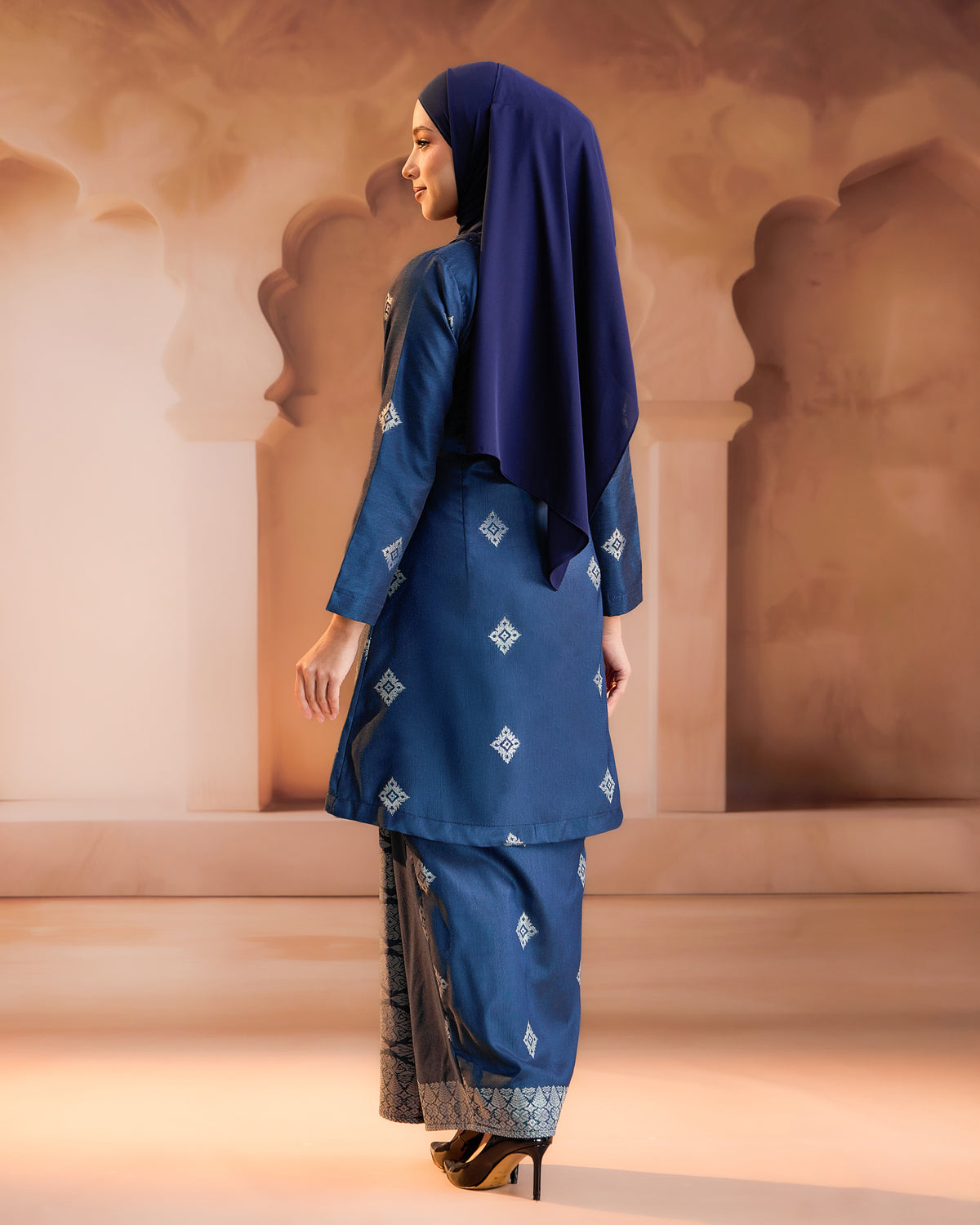 KURUNG NILAMSARI (KEBAYA) RTW | TEAL BLUE SILVER