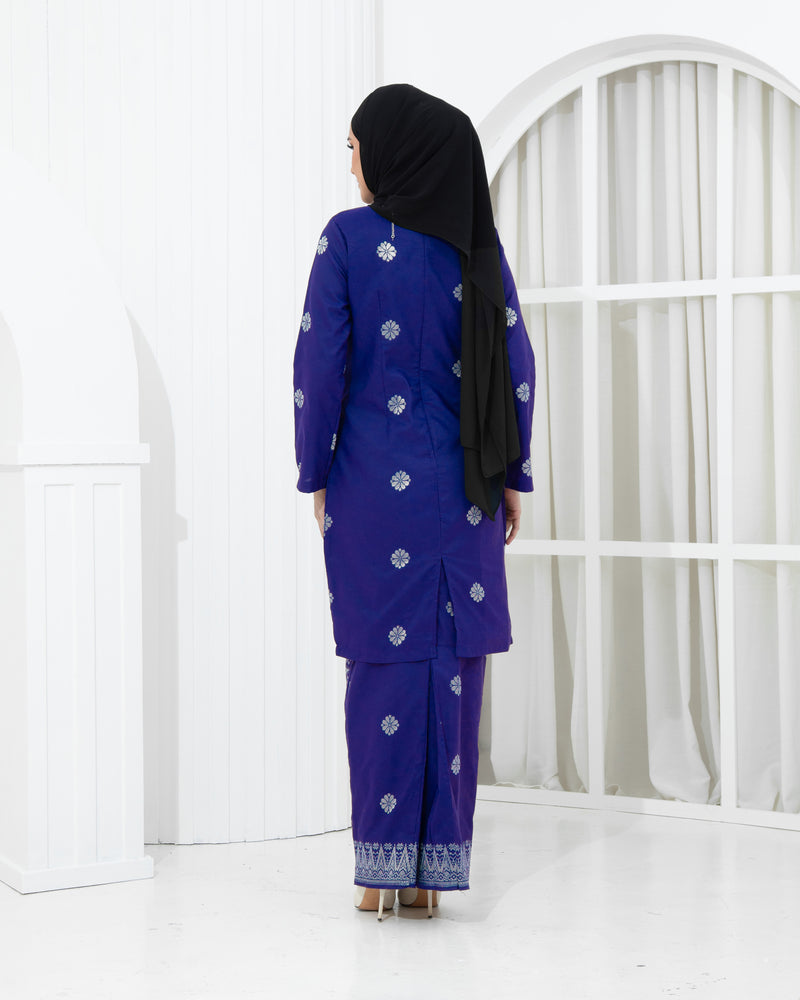 ROYAL-BLUE | Kurung Anggun - Kebaya