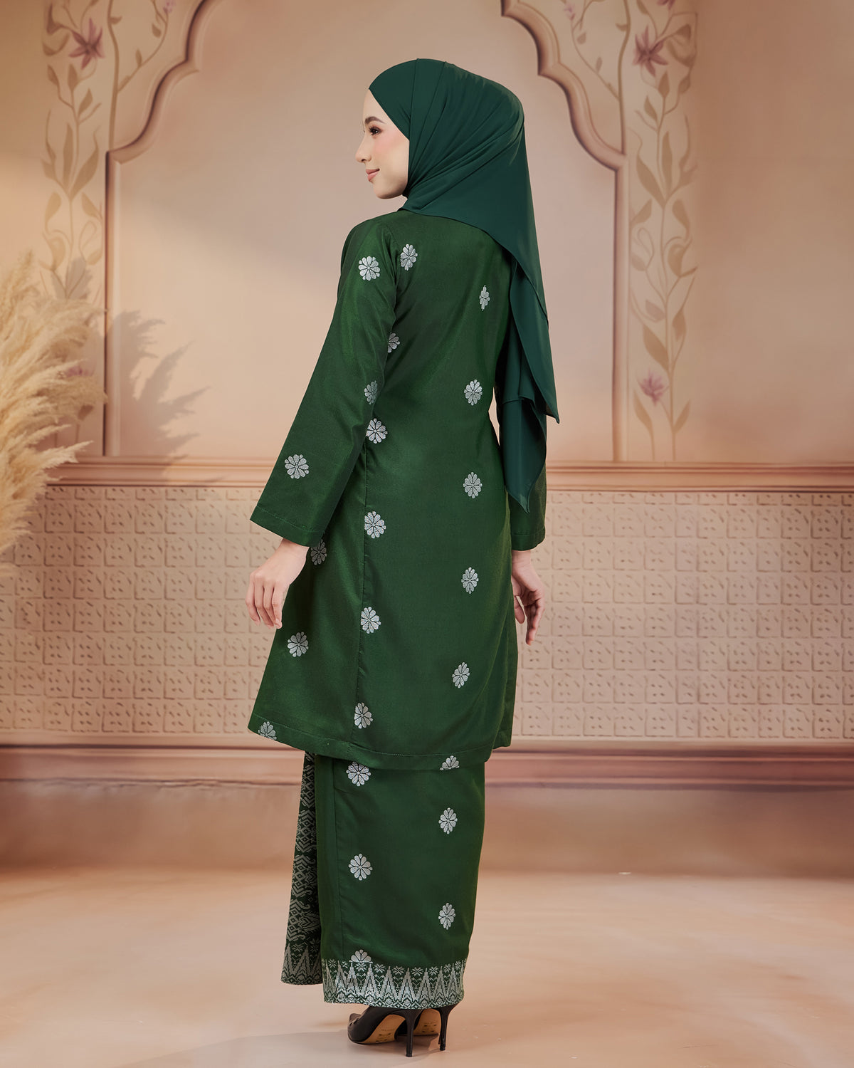 KURUNG SURAYA (PESAK GANTUNG) | GREEN - SILVER