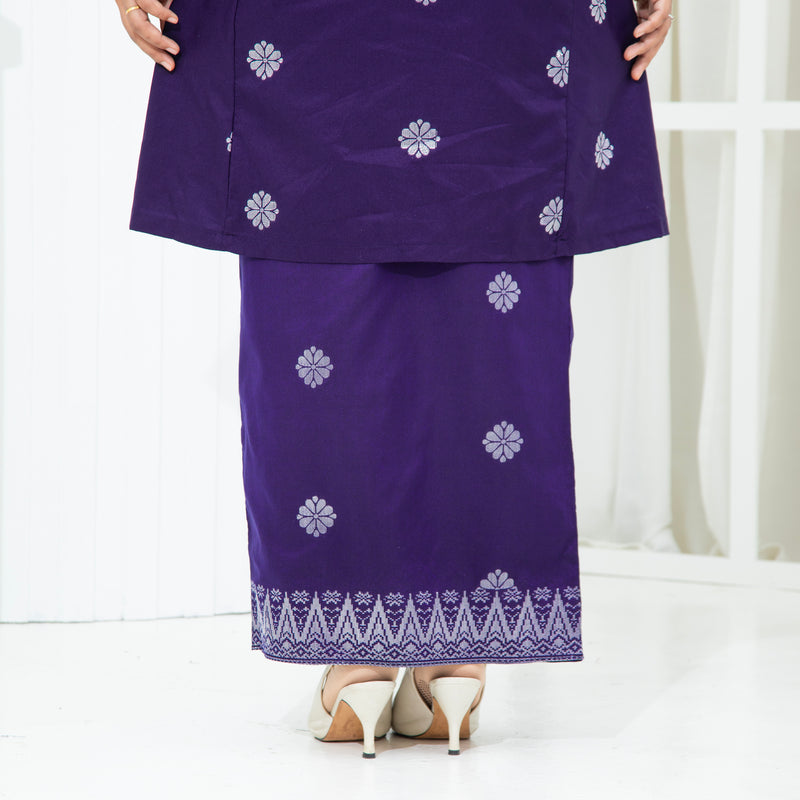 PURPLE - SILVER | Kurung Suraya - Pesak Gantung