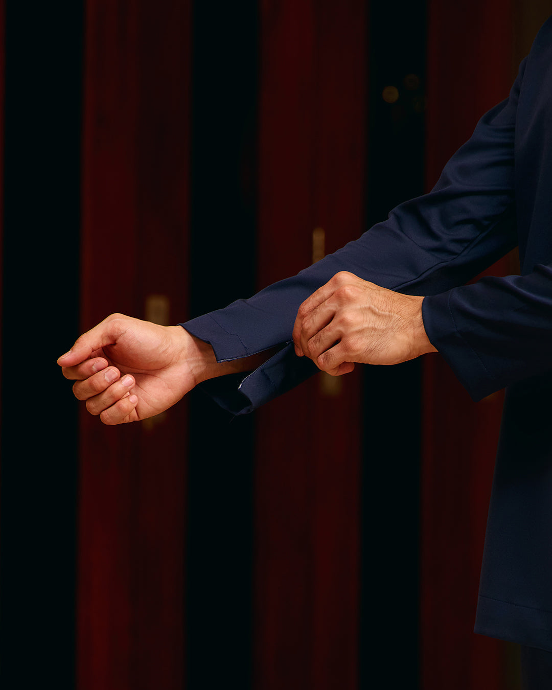 BAJU MELAYU PUTRA (TELUK BELANGA) - NAVY BLUE (Baju Melayu ONLY)