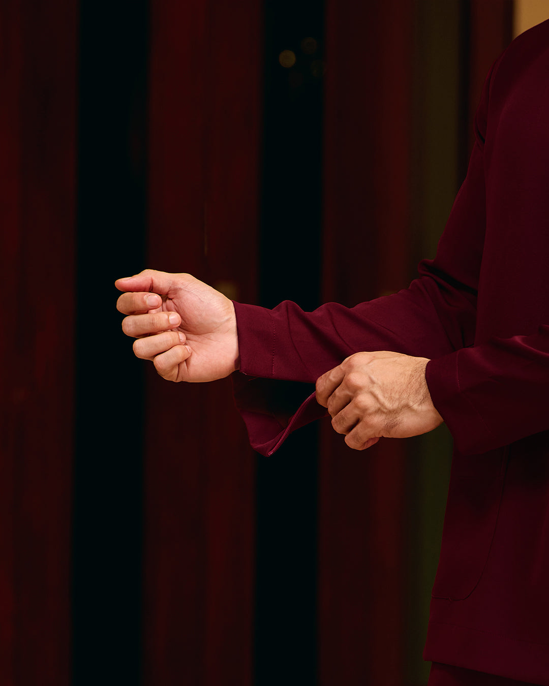 BAJU MELAYU PUTRA (TELUK BELANGA) - MAROON (Baju Melayu ONLY)