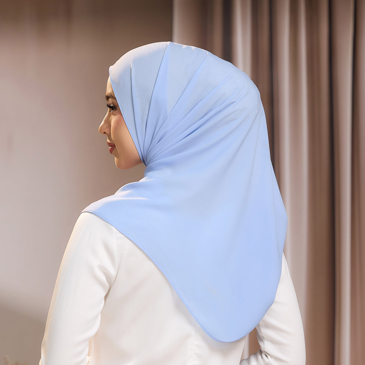 LUNA SHAWL - BABY BLUE | FLOWY TUDUNG