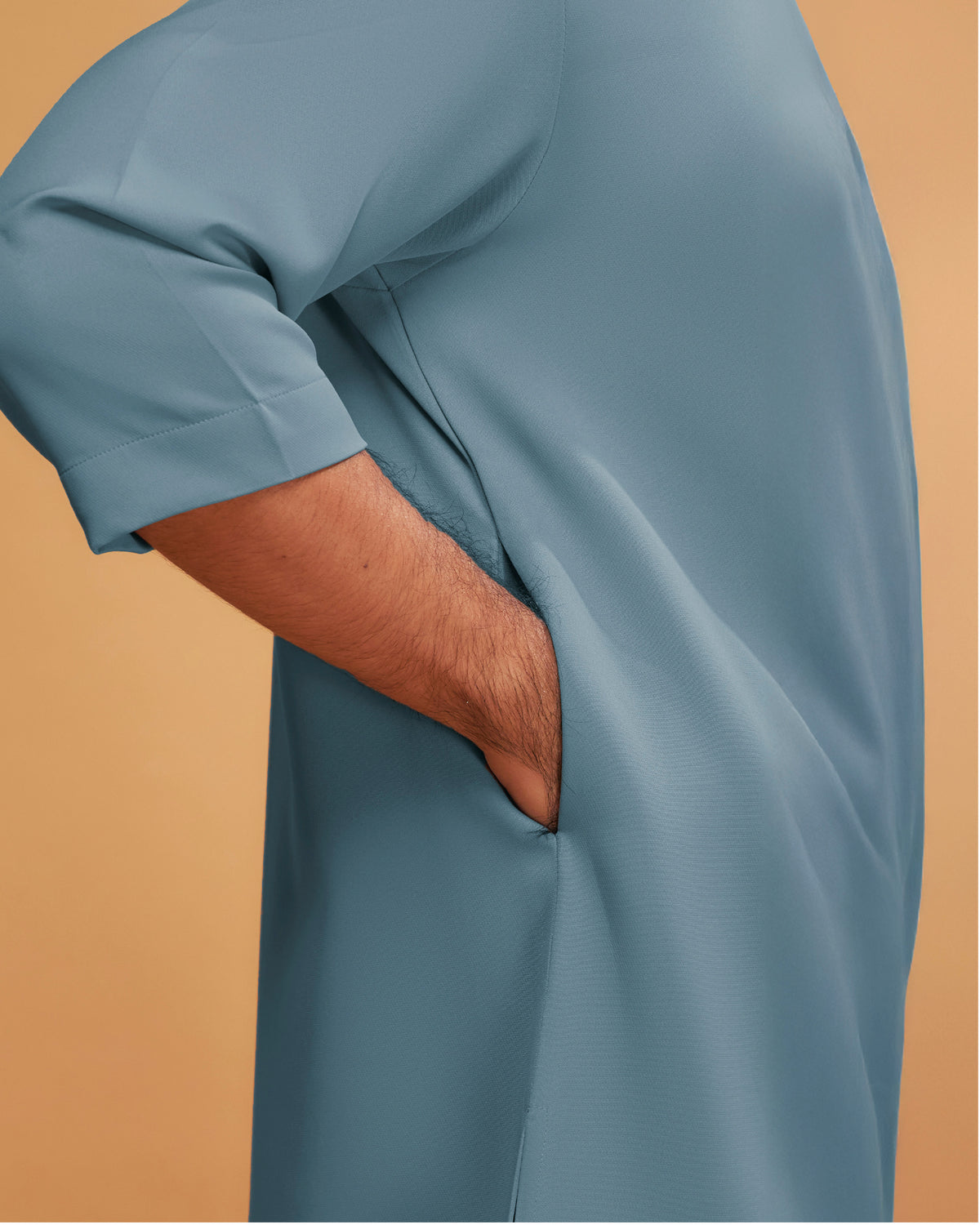 KURTA ARJUNA (Plain) - ASH BLUE