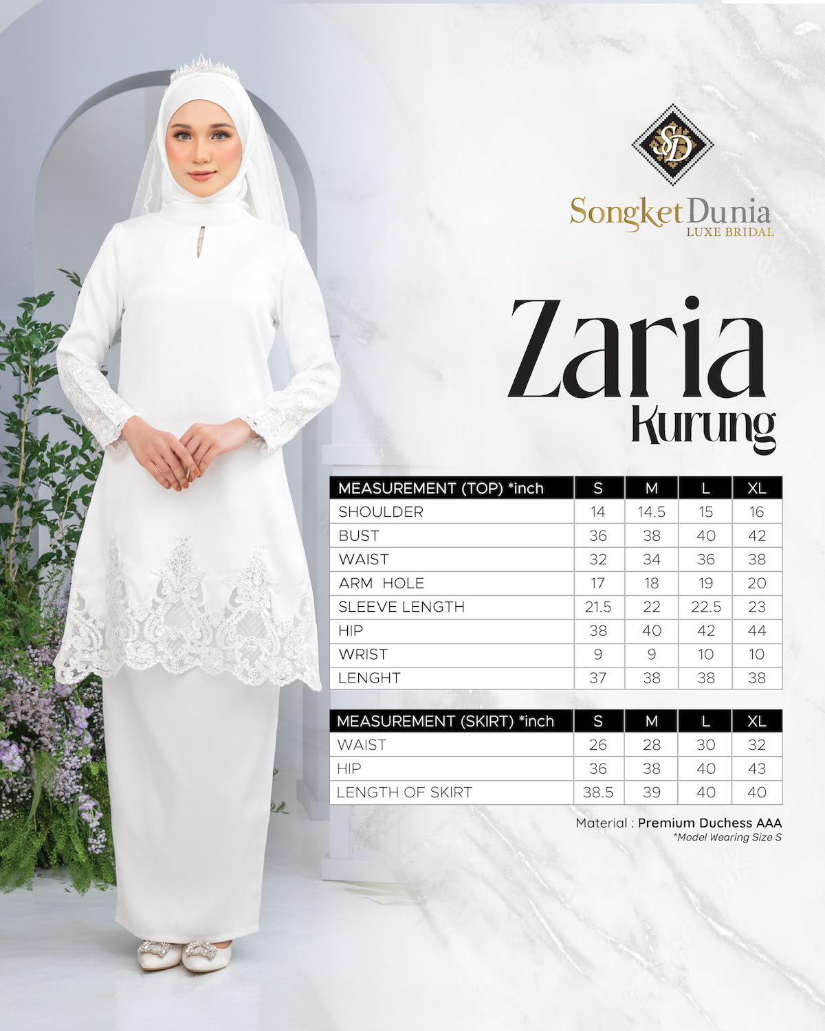 ZARIA KURUNG (OFF WHITE)
