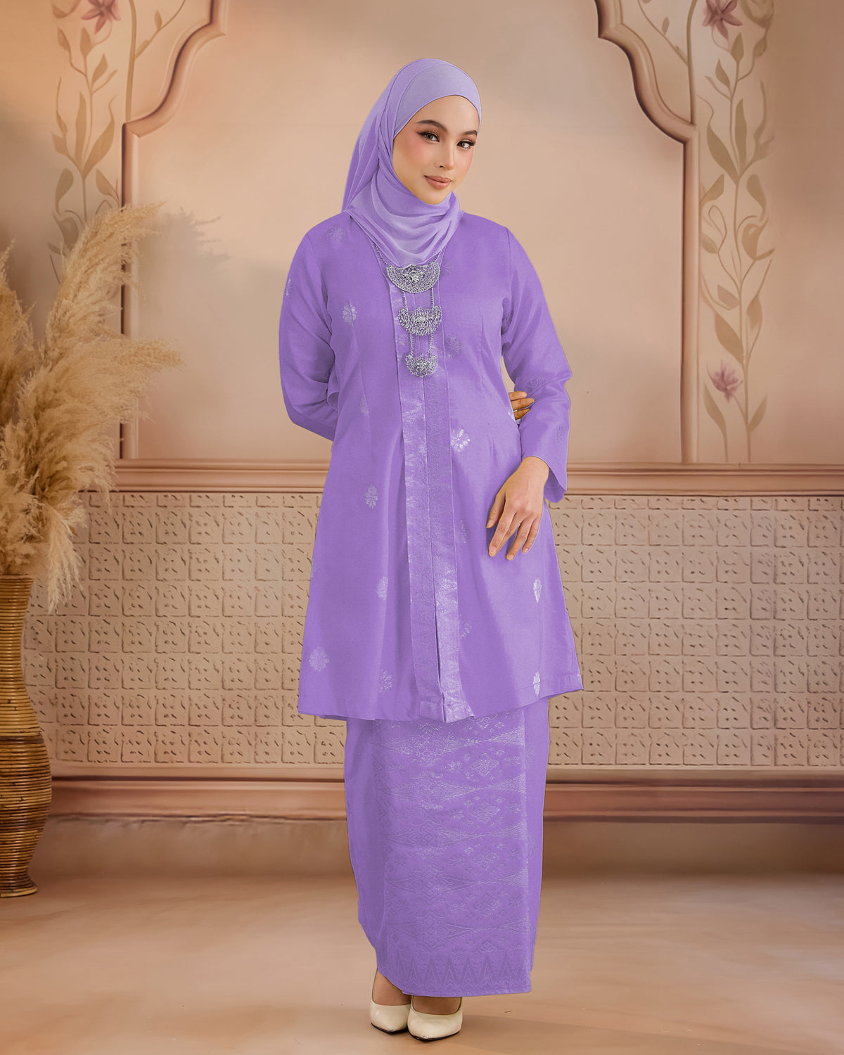 KURUNG ANGGUN (KEBAYA)| LAVENDAR - SILVER