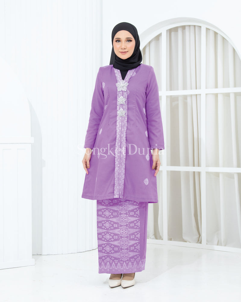 LAVENDAR - SILVER | Kurung Anggun - Kebaya