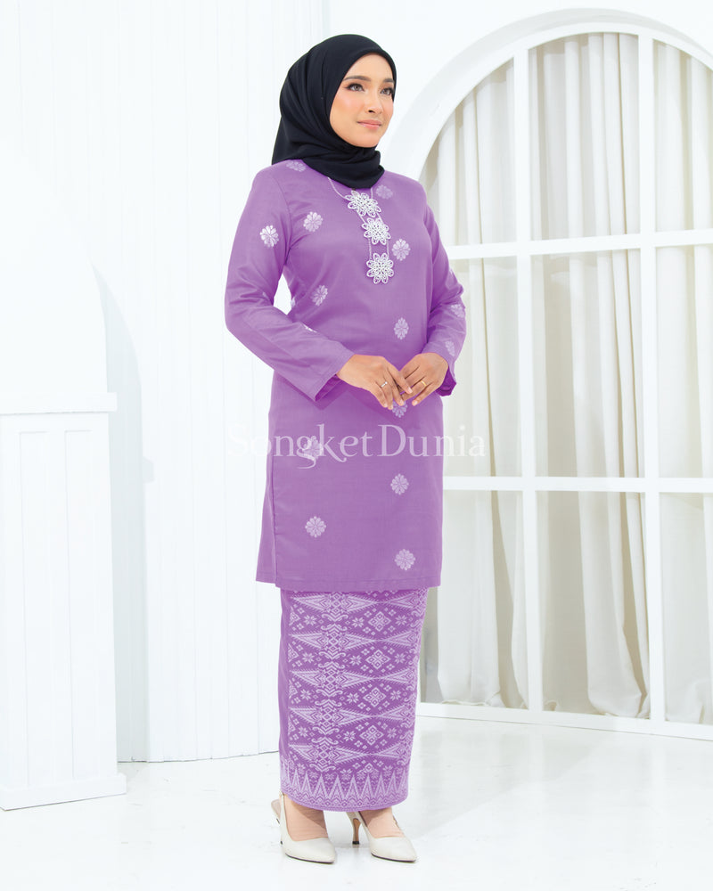 LAVENDAR - SILVER | Kurung Layla - Moden