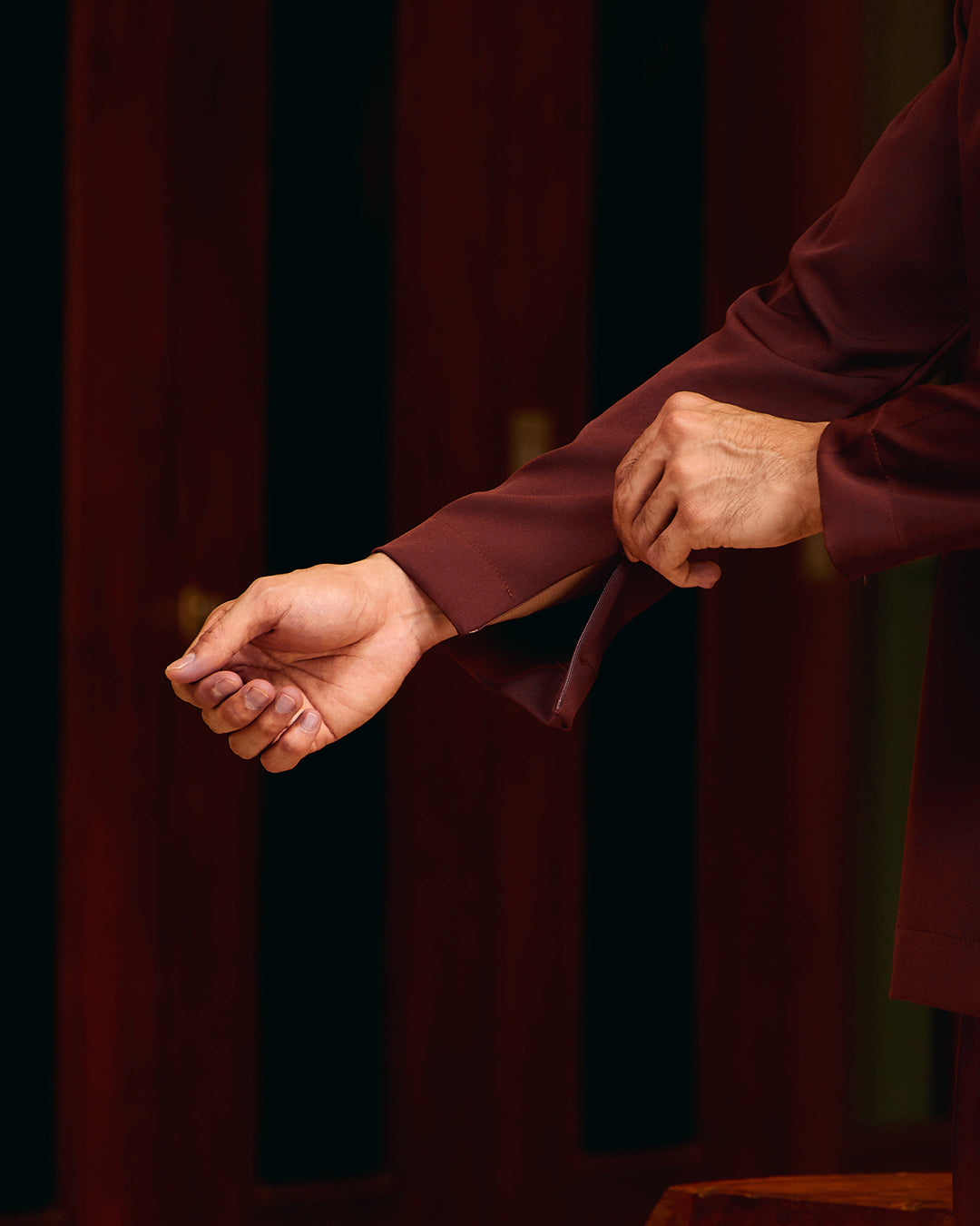 BAJU MELAYU MEGAT (CEKAK MUSANG) - RICH BROWN (Baju Melayu ONLY)