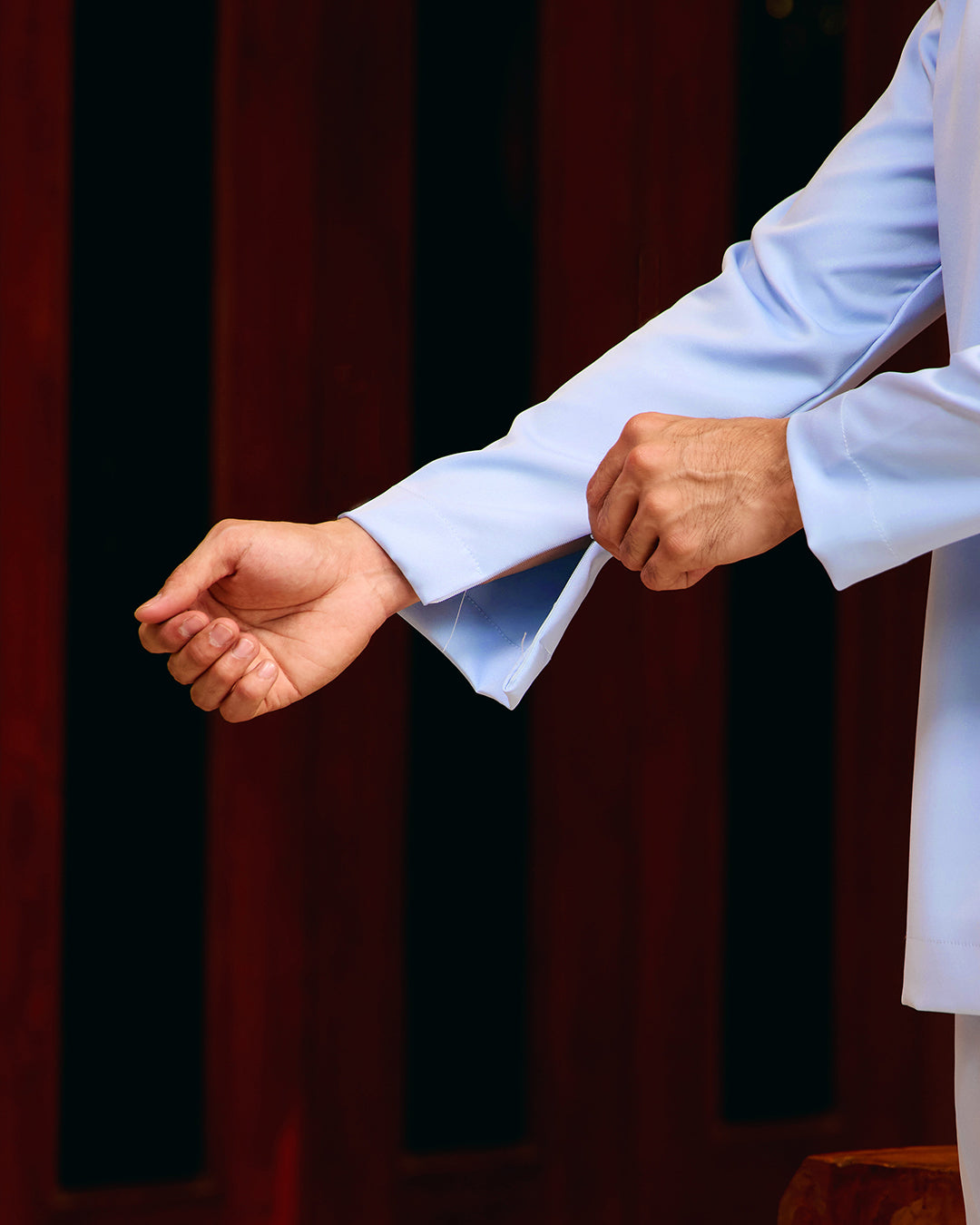 BAJU MELAYU MEGAT (CEKAK MUSANG) - BABY BLUE (Baju Melayu ONLY)