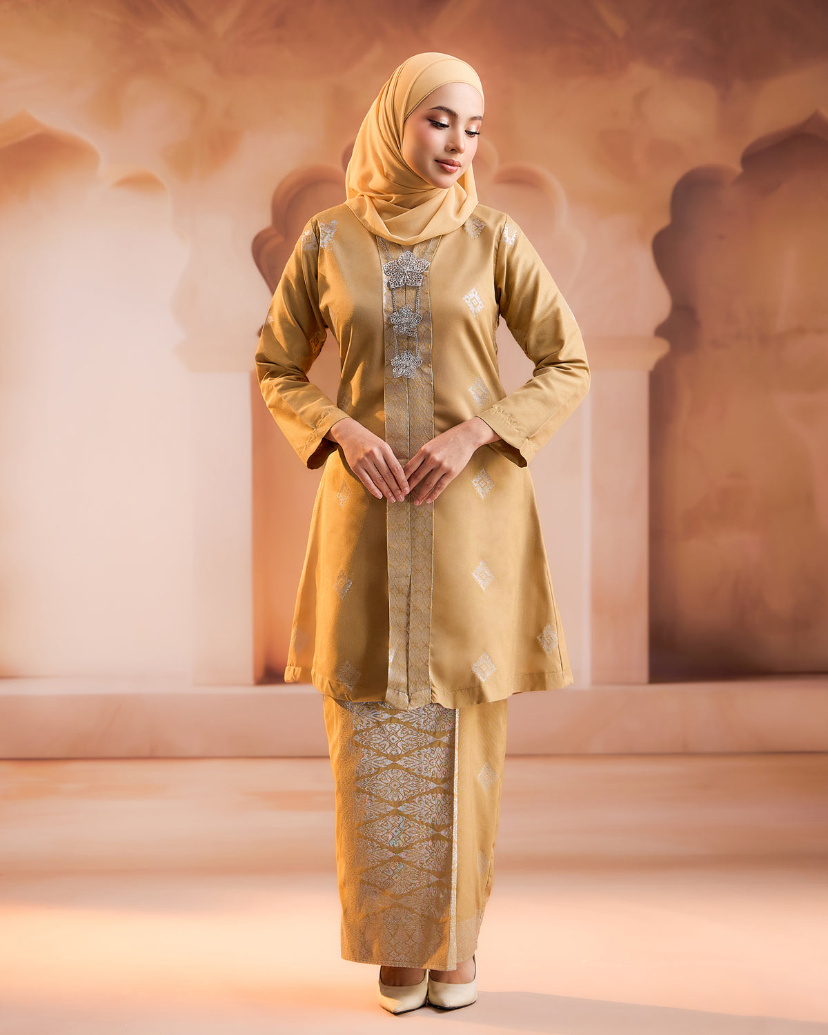 KURUNG NILAMSARI (KEBAYA) RTW | CHAMPAGNE SILVER