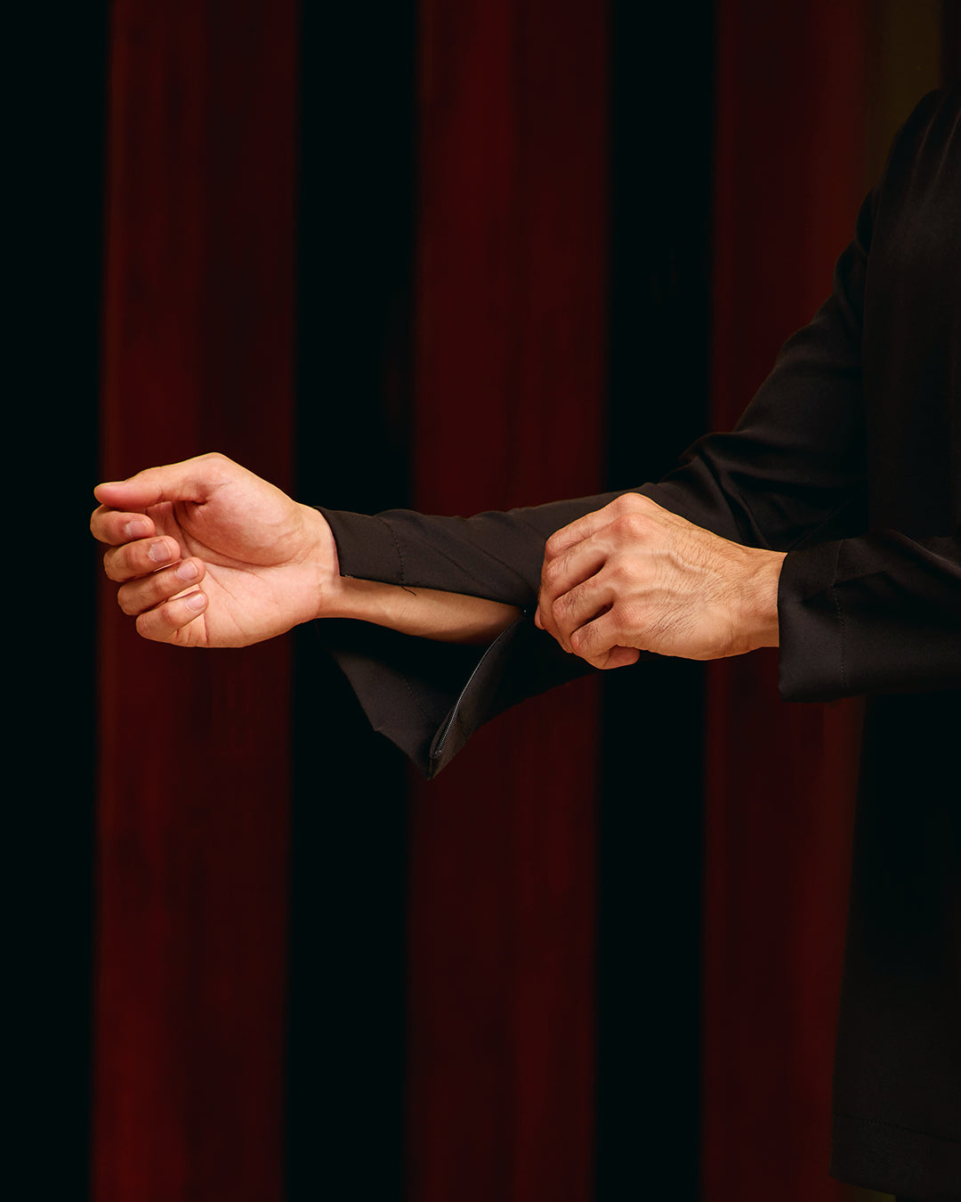 BAJU MELAYU MEGAT (CEKAK MUSANG) - BLACK (Baju Melayu ONLY)