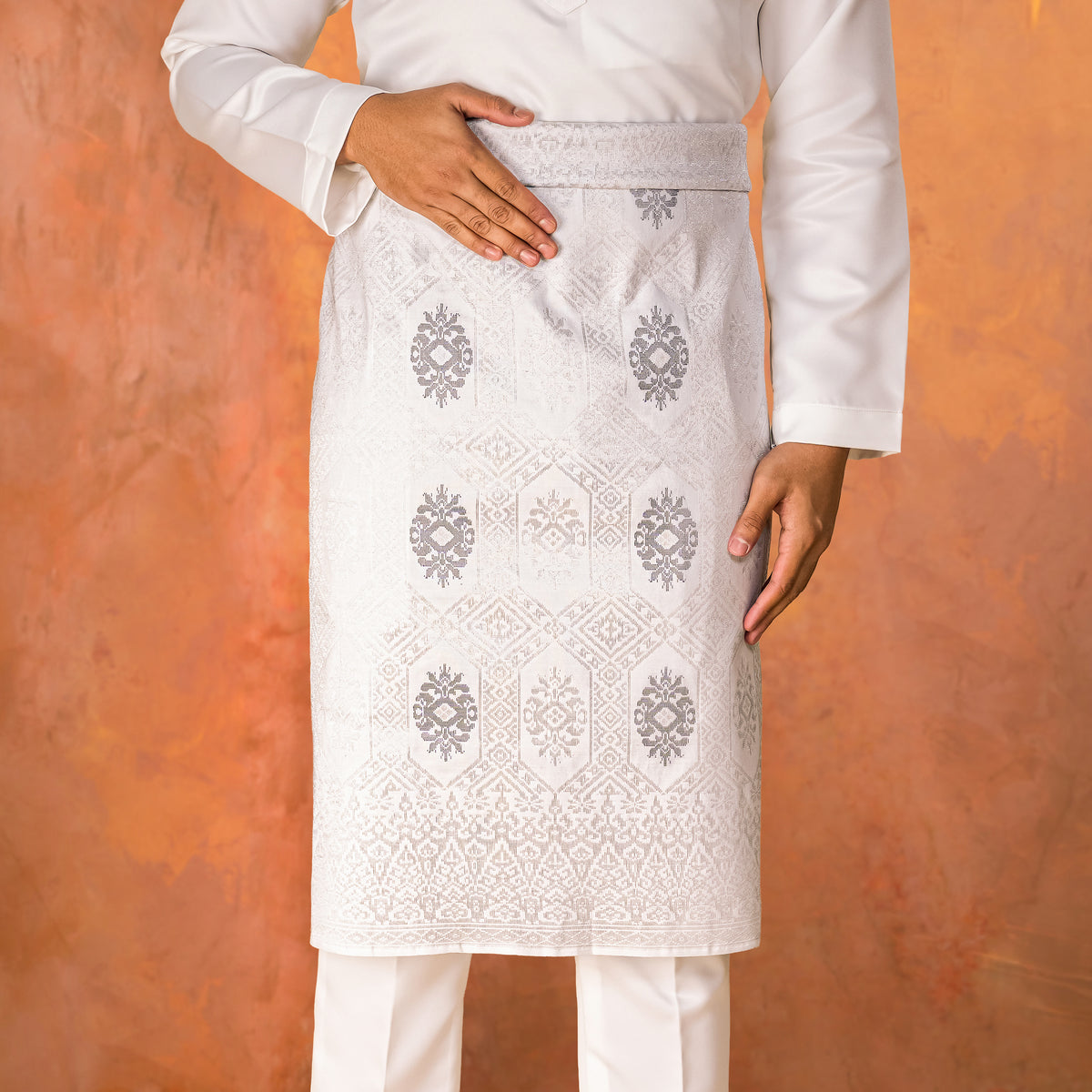 OFF WHITE SILVER - GREY | Dato' Handmade (DT155)