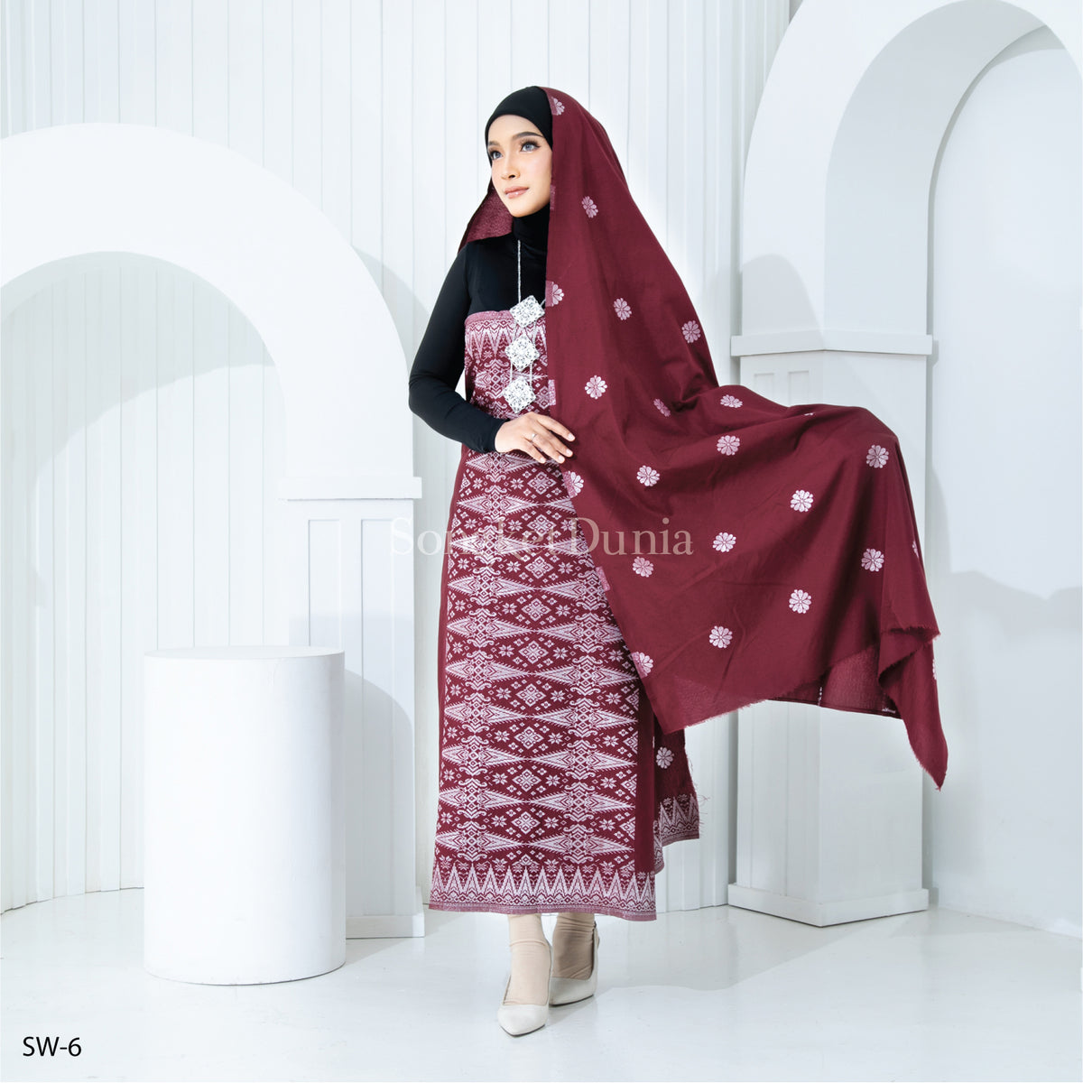 MAROON - SILVER (SW-6) | MELATI